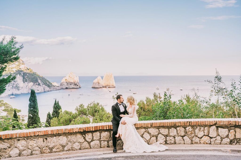 symbolic wedding in Anacapri - couple shots