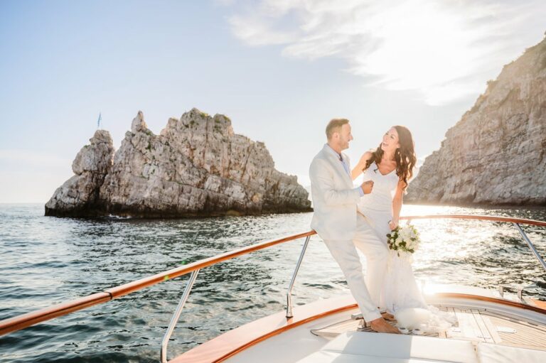 beach elopement in positano