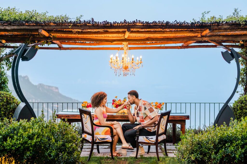 luxury wedding proposal in Ravello