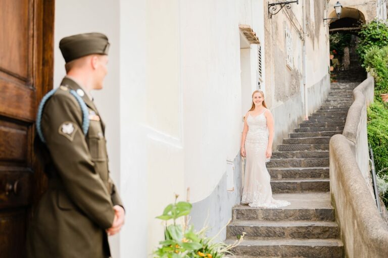 Couple shooting in Positano