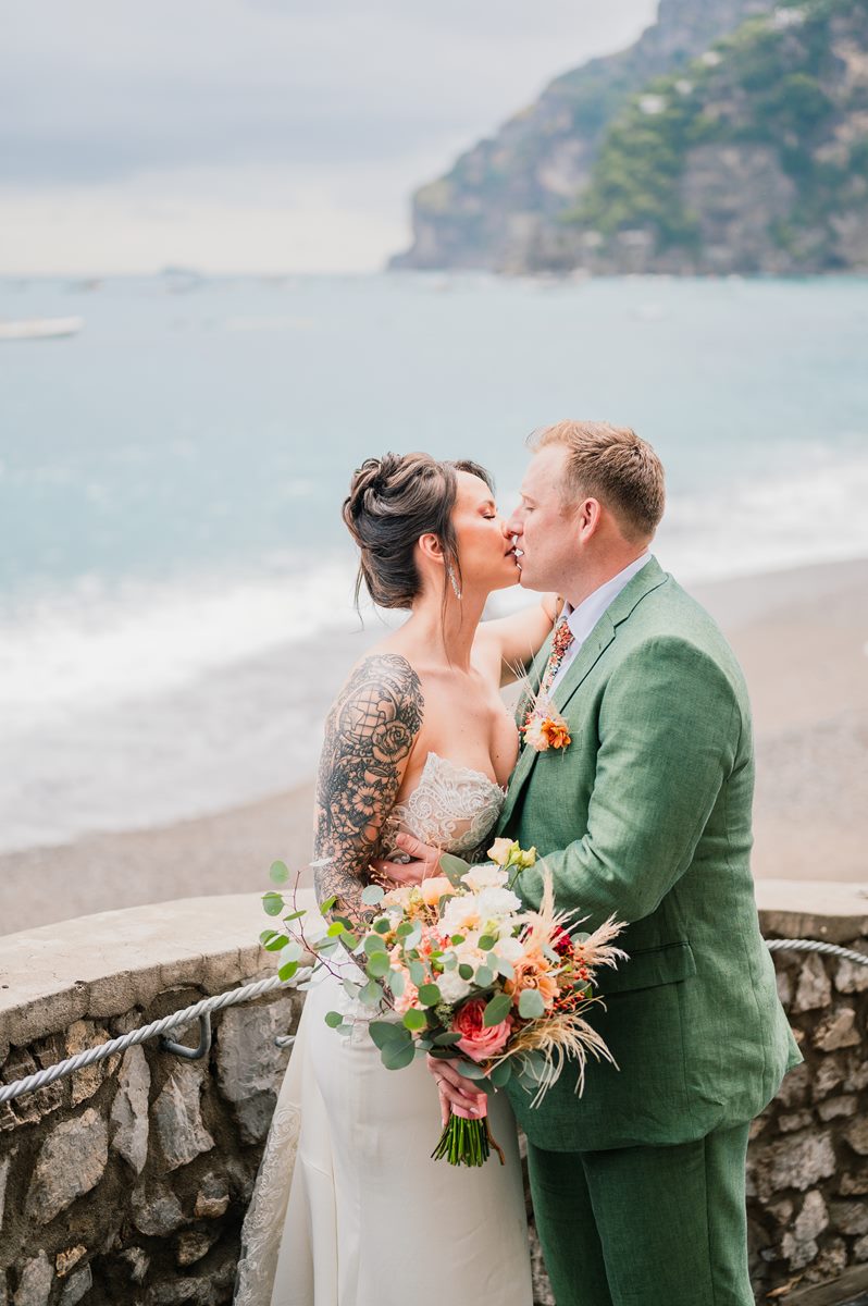 Rainy day Elopement Positano