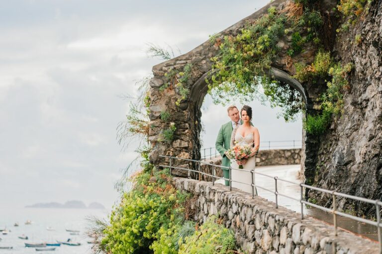 Rainy day Elopement Positano