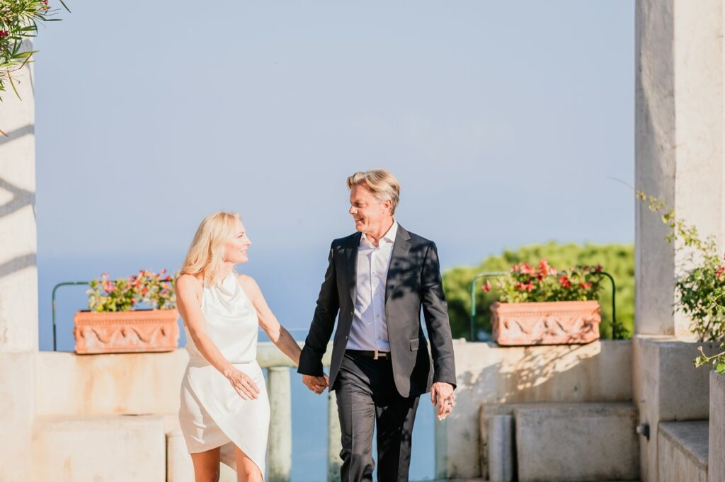 Honeymoon shooting in Villa Rufolo Ravello