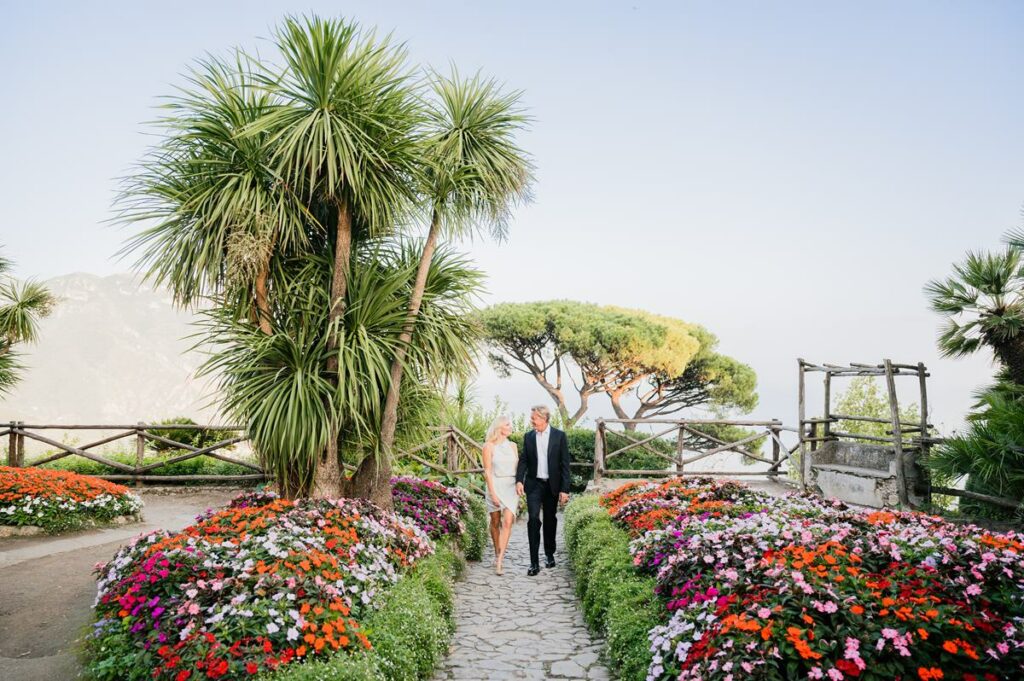 Honeymoon shooting in Villa Rufolo Ravello