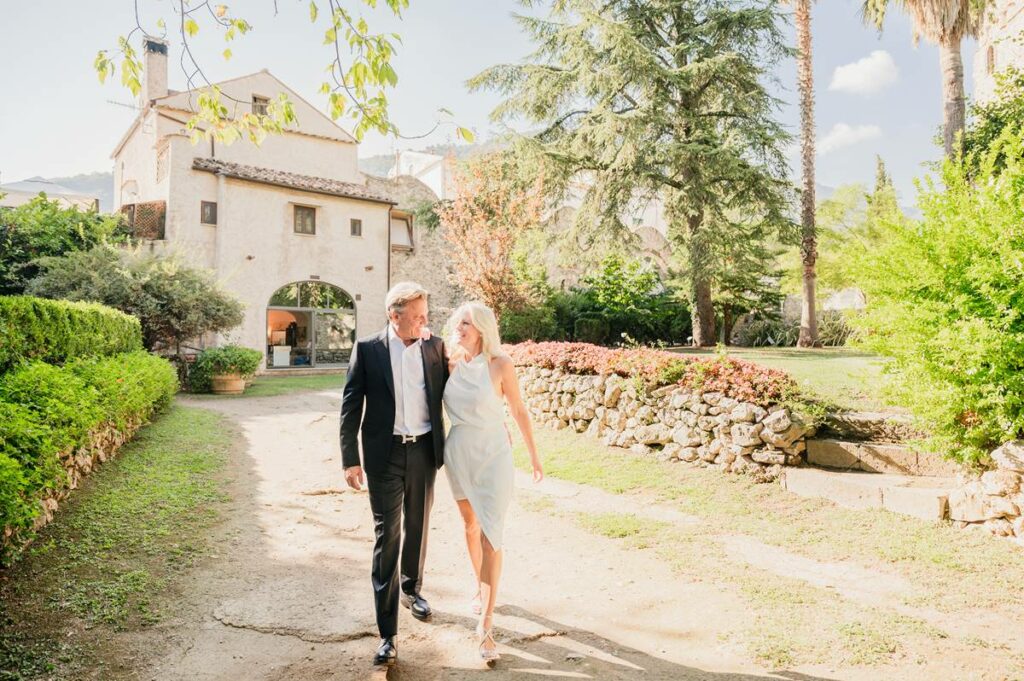 Honeymoon shooting in Villa Rufolo Ravello