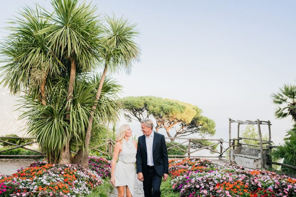 Honeymoon shooting in Villa Rufolo Ravello