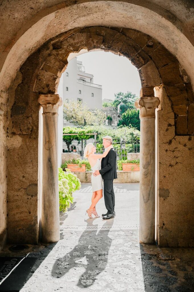 Honeymoon shooting in Villa Rufolo Ravello