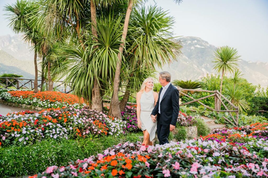 Honeymoon shooting in Villa Rufolo Ravello