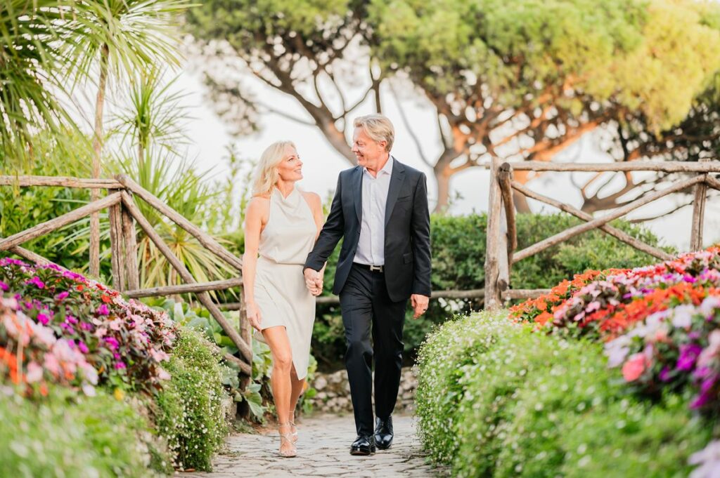 Honeymoon shooting in Villa Rufolo Ravello