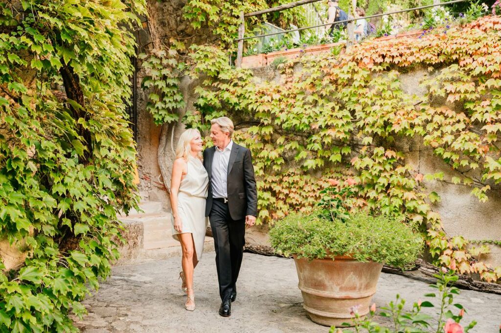 Honeymoon shooting in Villa Rufolo Ravello