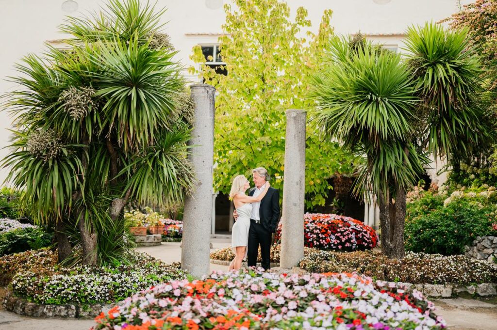 Honeymoon shooting in Villa Rufolo Ravello