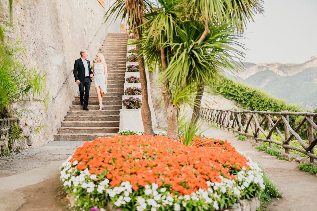 Honeymoon shooting in Villa Rufolo Ravello