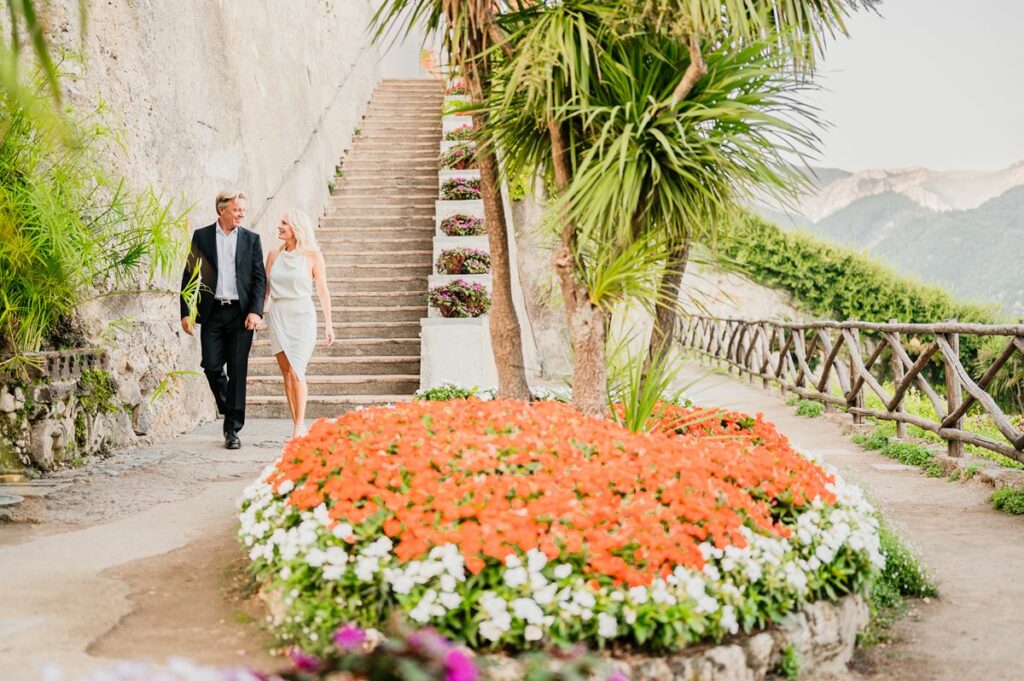 Honeymoon shooting in Villa Rufolo Ravello