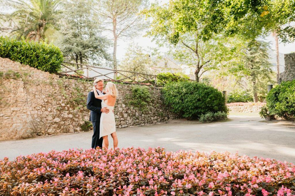 Honeymoon shooting in Villa Rufolo Ravello