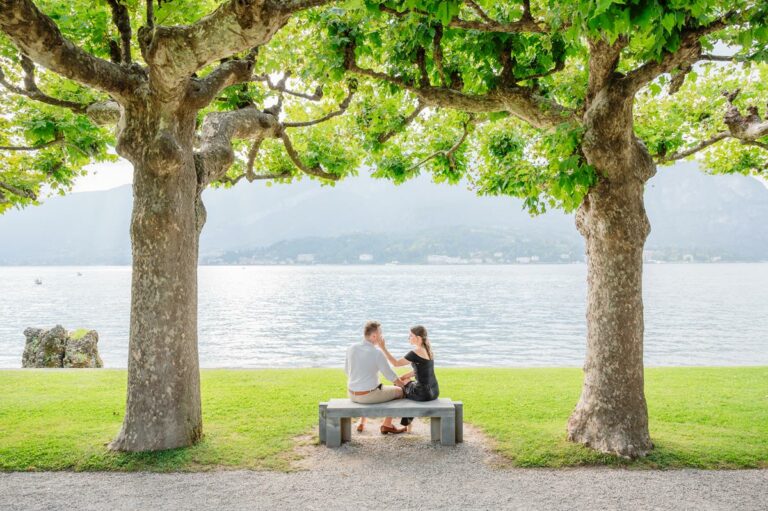 Lake Como engagement shooting