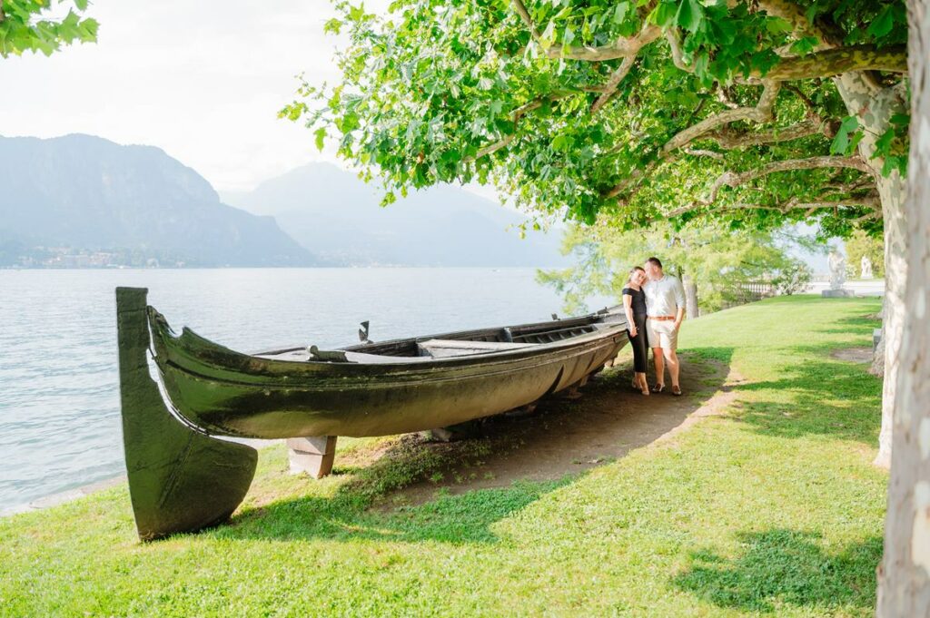 Lake Como engagement shooting