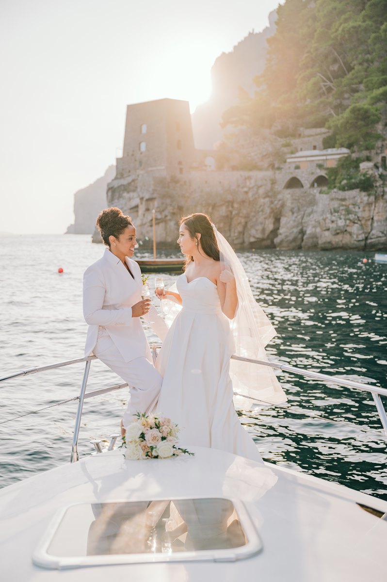 Symbolic wedding at Villa Magia Positano