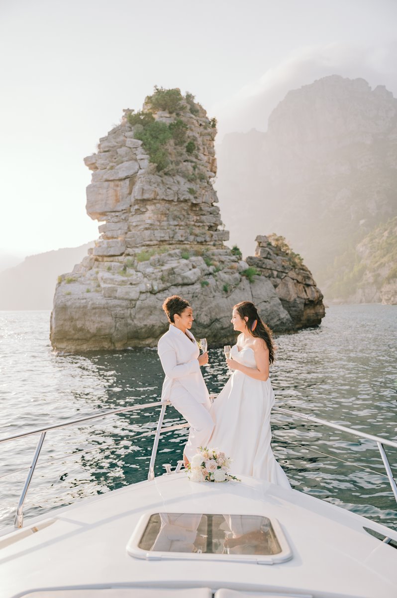 Symbolic wedding at Villa Magia Positano