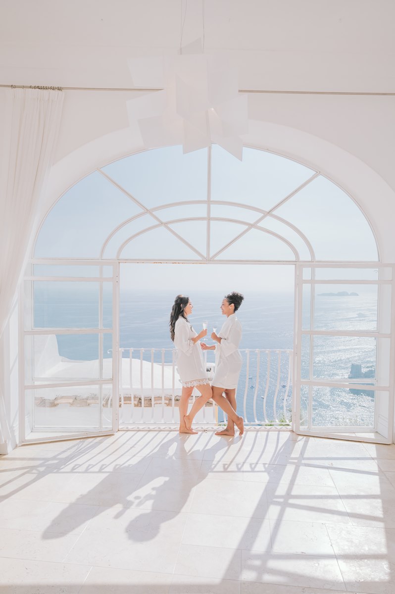 Symbolic wedding at Villa Magia Positano