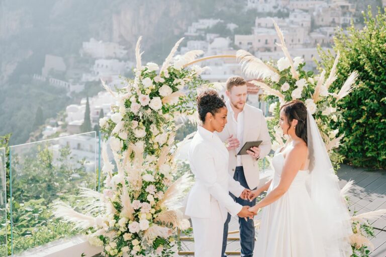 Symbolic wedding at Villa Magia Positano