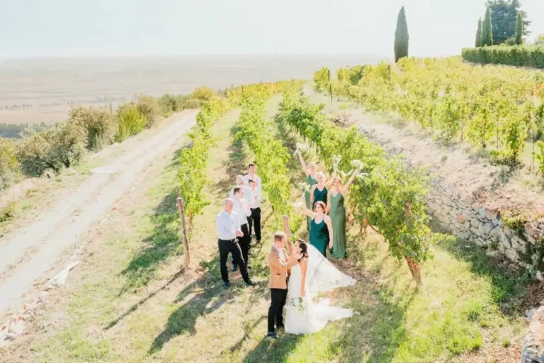 wine wedding tuscany